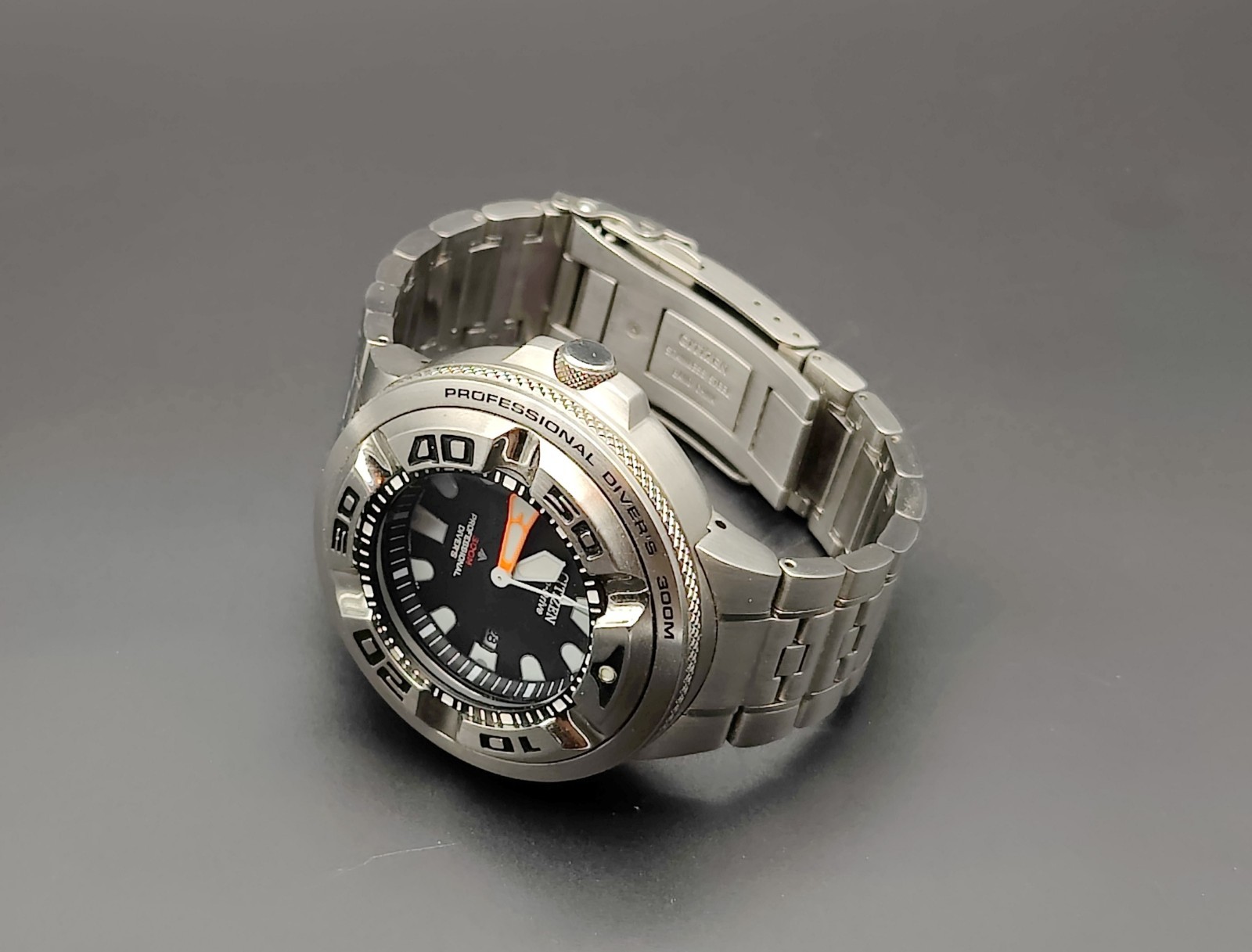 Citizen Promaster BJ8050-59E 300M Eco-Drive EcoZilla Diver Factory Bracelet Rare