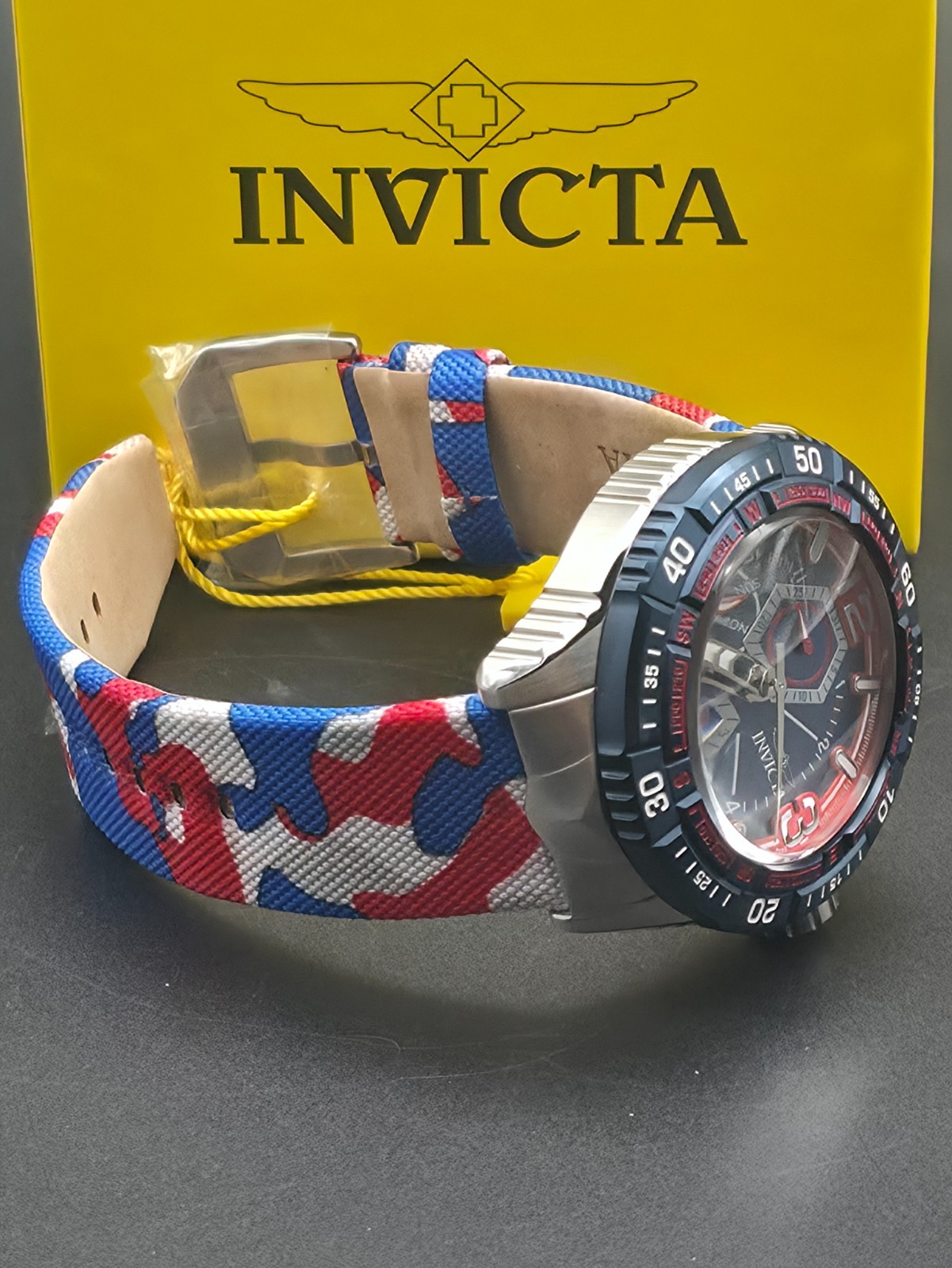 Invicta Coalition Forces Field Test 49MM Red White Blue American Patriot