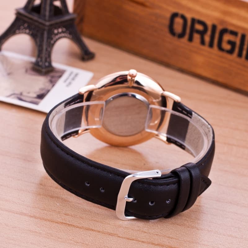 Men’s Ultra Slim Watch, Minimalist Fashion Simple Analog Quartz Wrist Watch for
