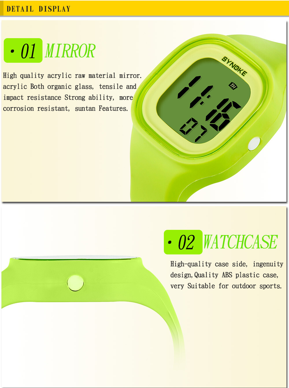Men Women Digital Sports Watches LED Electron Waterproof Luminous Silicone Watch