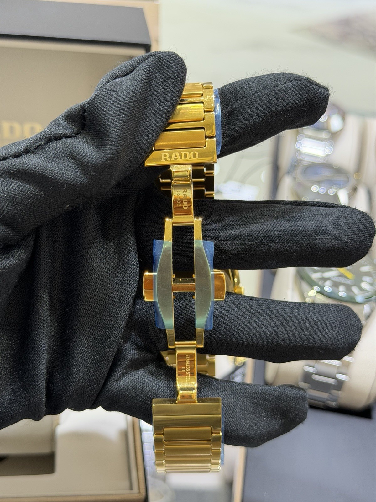 New Rado Original Automatic DiaStar Yellow Gold Tone Men’s Watch R12161253