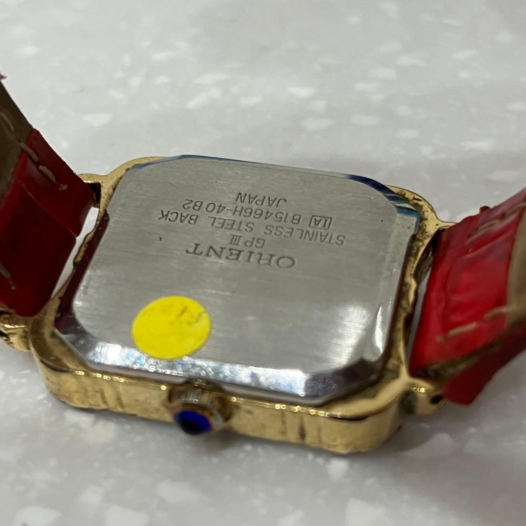 ORIENT PUMA Watch Diamond Red Gold Japan