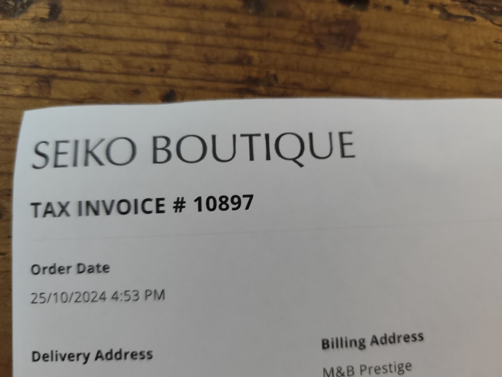 Seiko Prospex SPB489J1 “Red Desert ” Ltd.Edition to Australia. 0107/1000