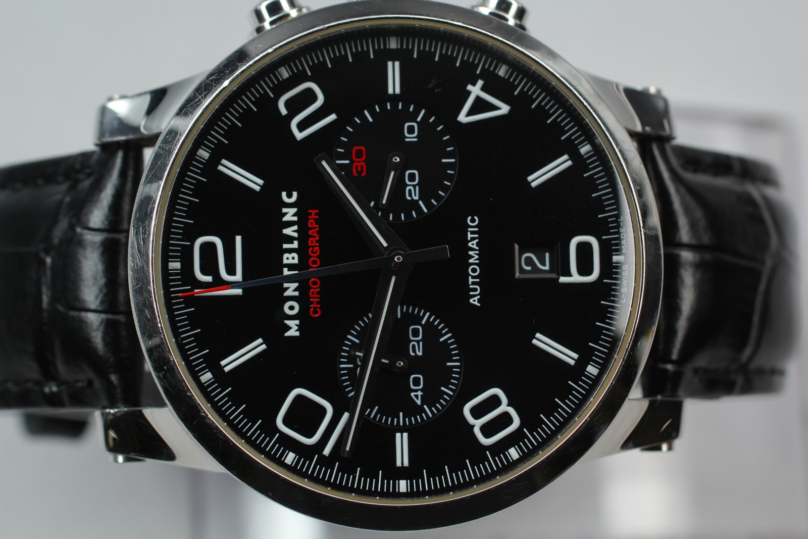 MONTBLANC Timewalker 7069 Automatic Chronograph Black Men’s Watch 43mm JAPAN