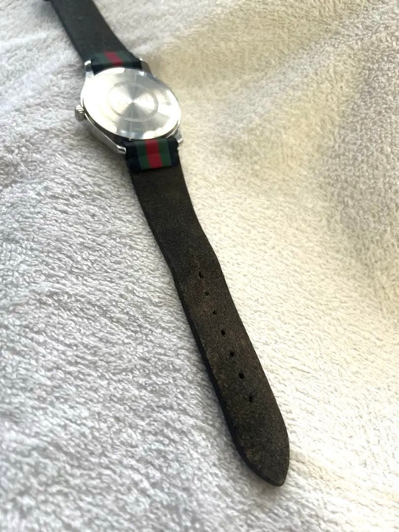 GUCCI Watch Rare G Timeless Stripe Bee