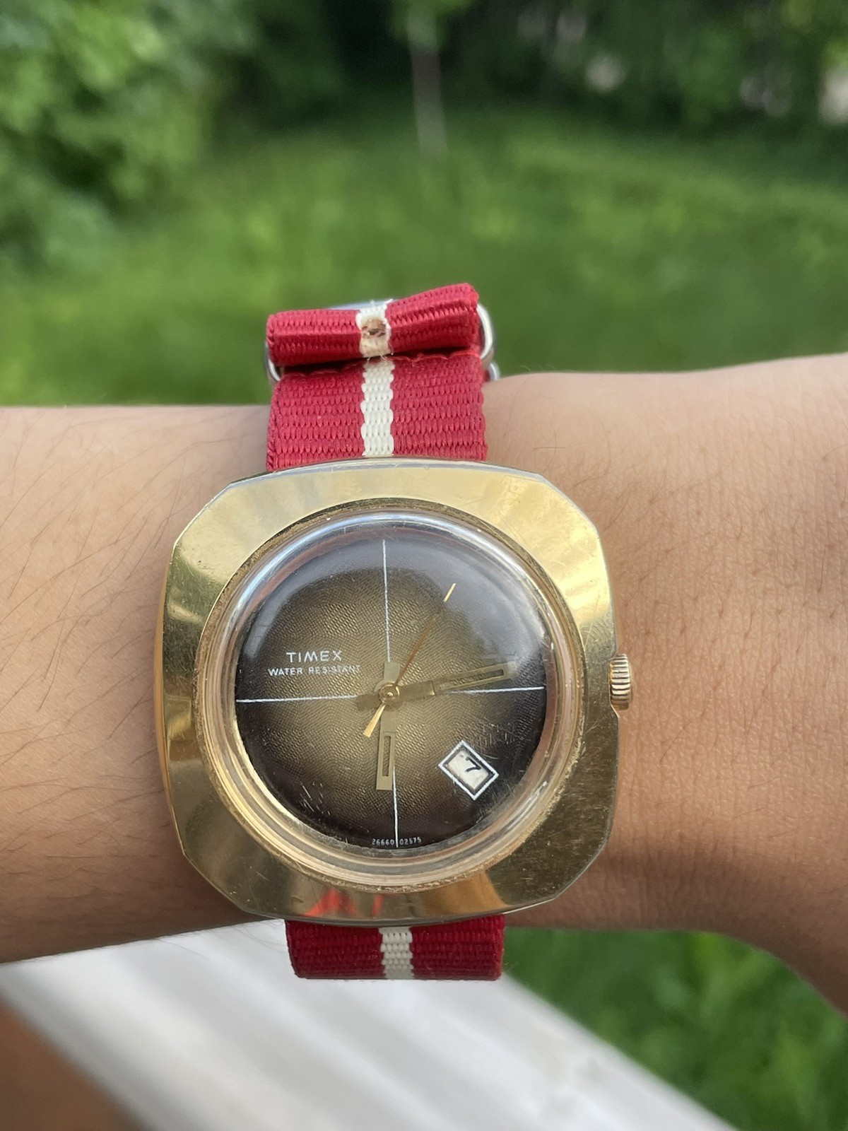 Serviced 1975 Men’s Vintage Timex Marlin UFO Manual Wind Watch M25 Movement