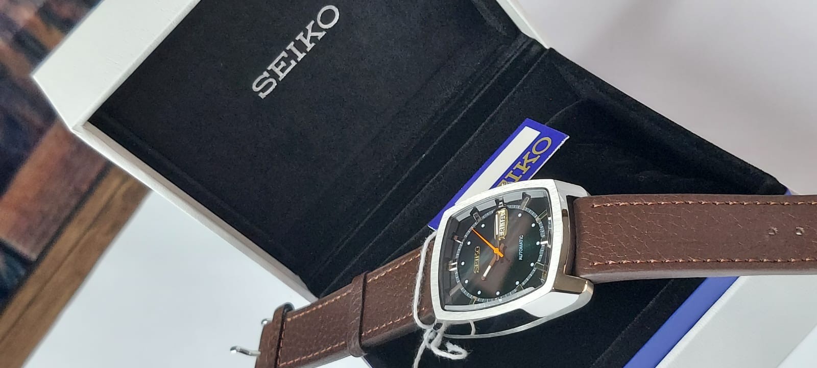 Seiko Recraft SNKP25 Automatic Men’s Watch – 7s26 – Green Sunbrust Dial