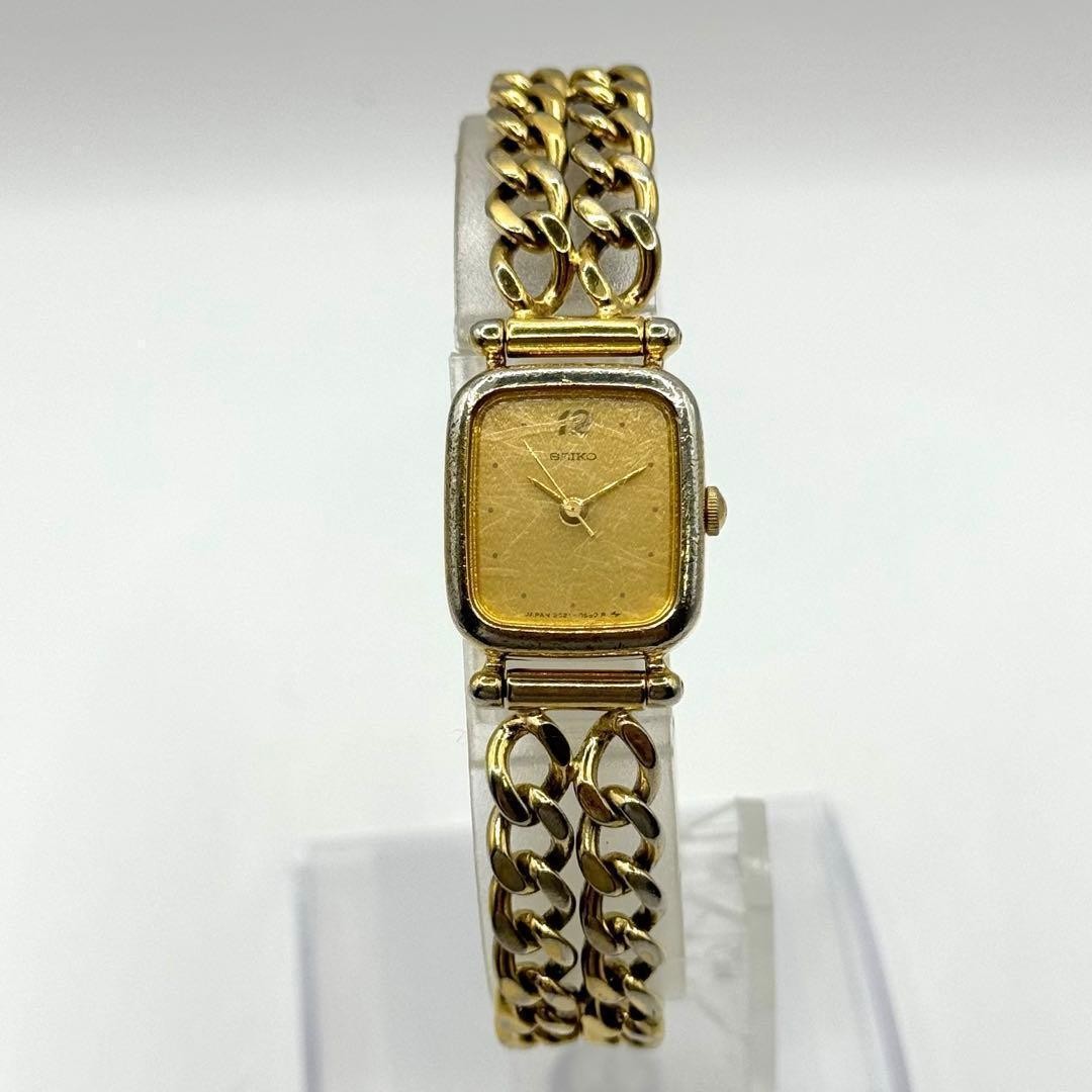 Excellent condition, fully functional SEIKO quartz gold square women’s watch