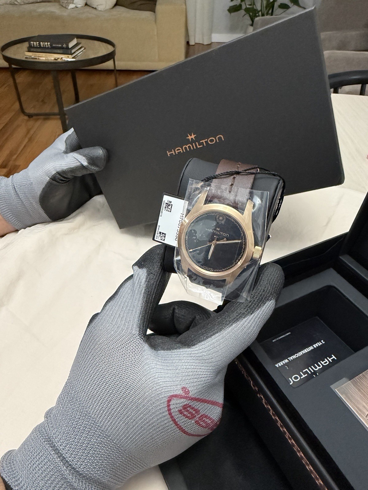 Hamilton x The Odyssey Limited Edition Auto 41mm Gold Case Brown Leather