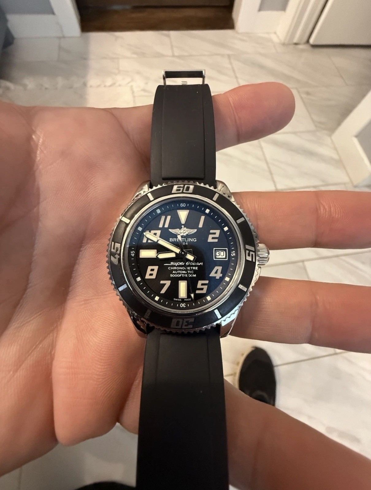 Breitling Superocean 42 Automatic Watch Fresh Service