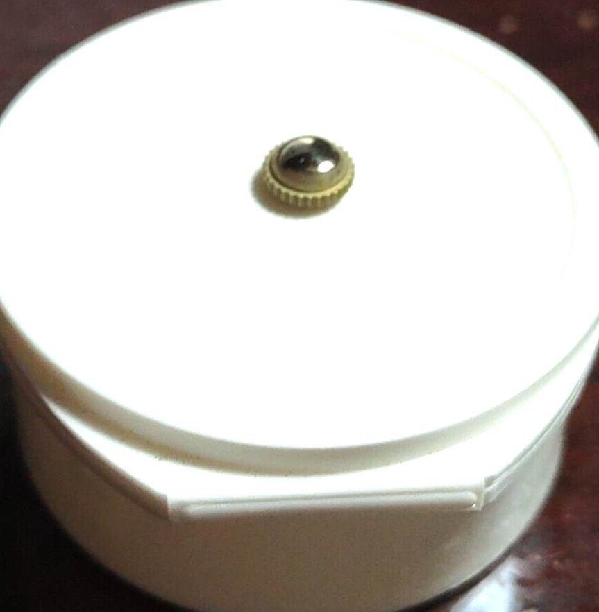 Vintage NOS Waterproof Wristwatch Crown 5 mm Yellow G.F. Watch Parts Newall USA