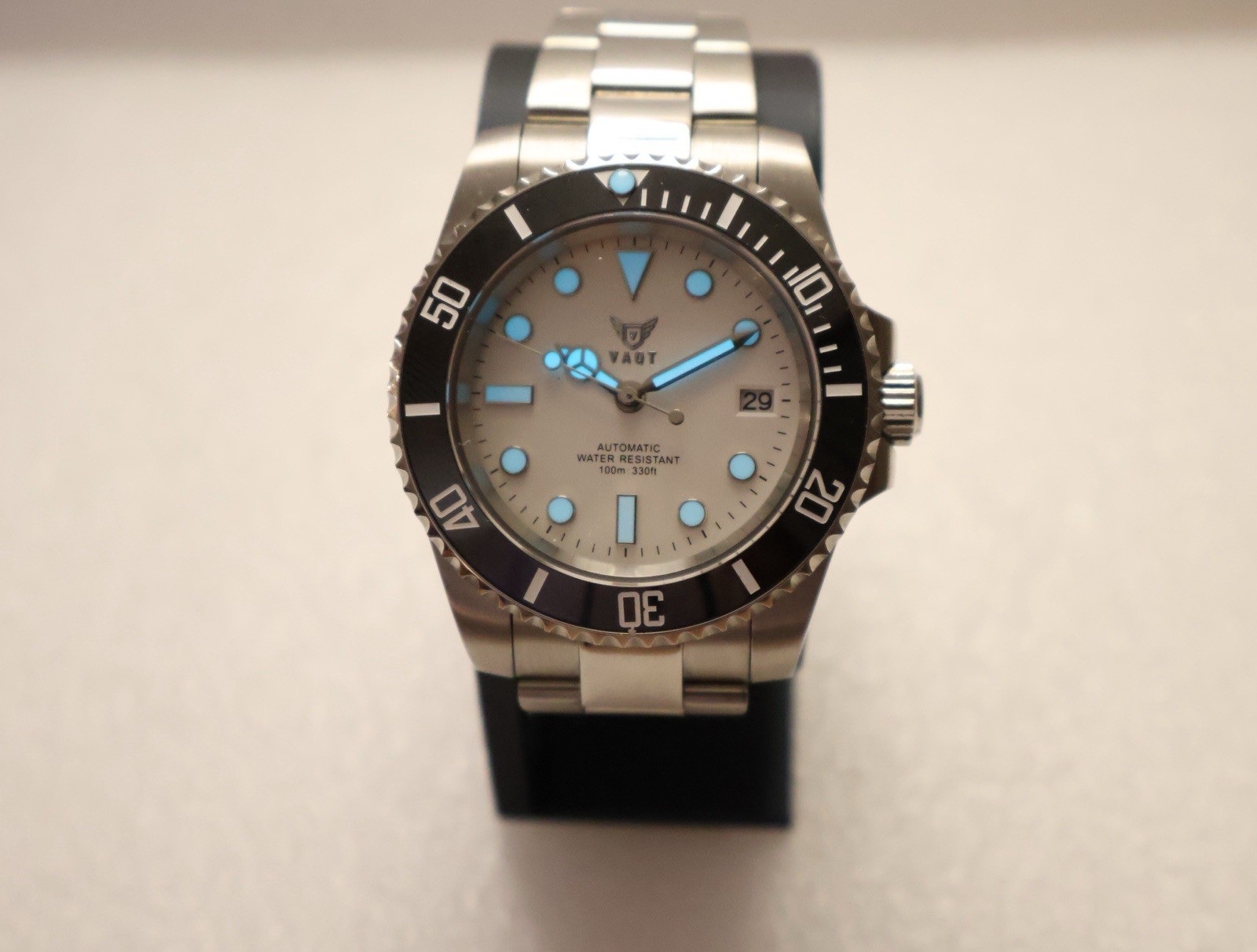 SALE VAQT Custom American Assembled Automatic Watch Date Genuine NH35