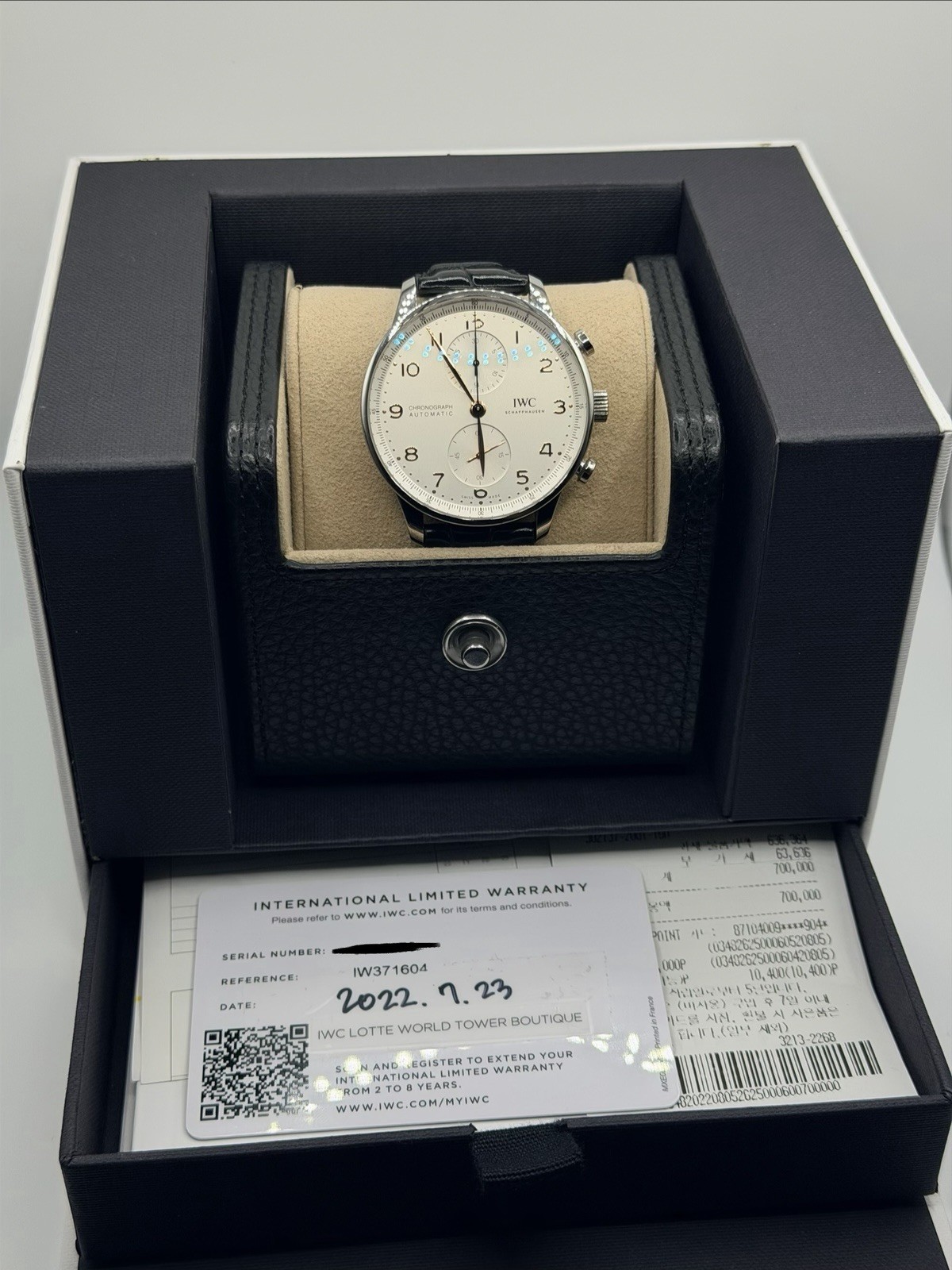 2022 IWC Portugieser Chronograph Automatic White Dial 41mm Box+ Papers