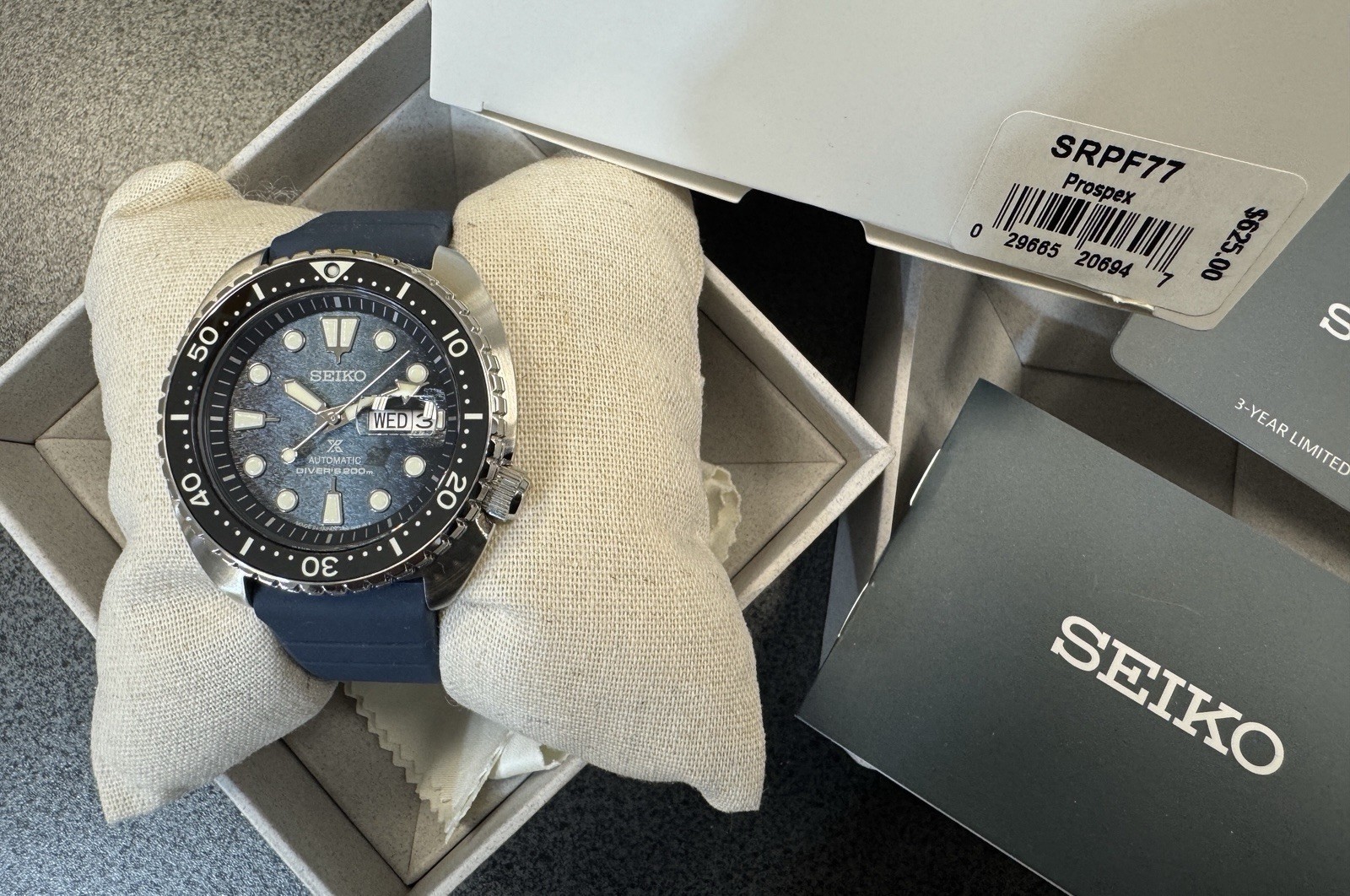 Seiko Automatic Prospex King Turtle Men’s Divers Watch SRPF77 New Made In Japan