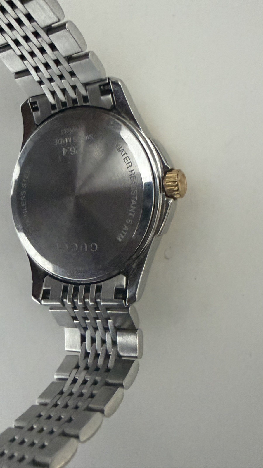Gucci G-Timeless Silver Rose Gold Two Tone Steel Mens Watch YA126410