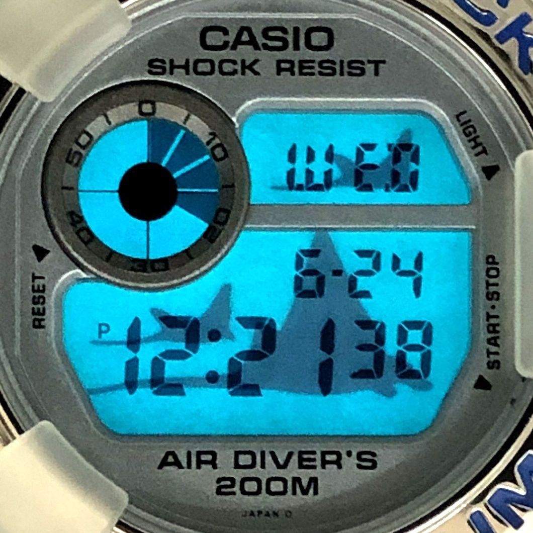 G SHOCK DW 8201WC 2T FROGMAN WCCS Frogman Triple Manta EL Skeleton Blue Logo Rel