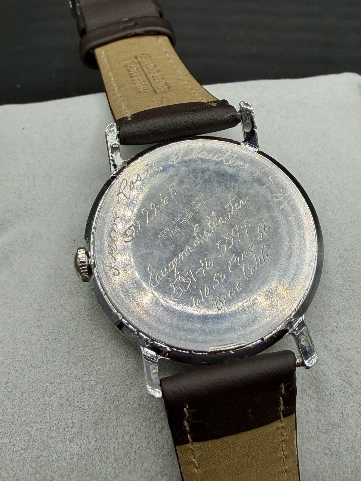 Vintage 1980 Timex Marlin Day Date Dial England 25569 10680 Runs Great!