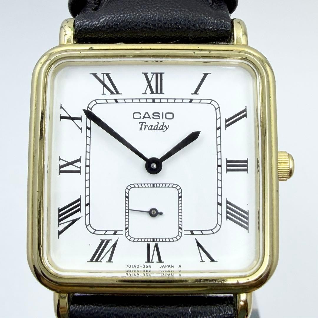 CASIO Smoseko Square Roman Watch with New Battery and New Strap