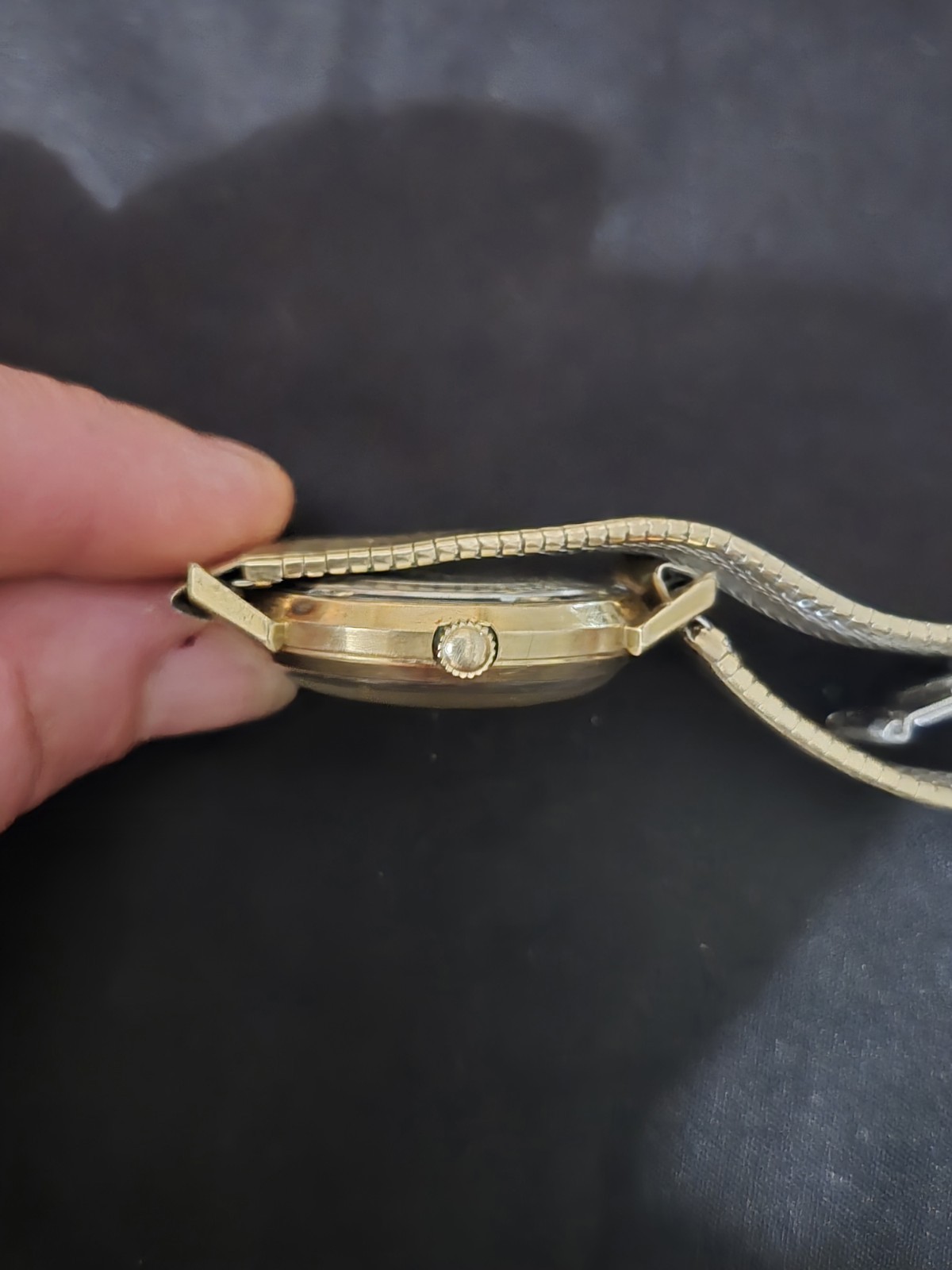 1971 Bulova Sea King Whale Automatic Men’s Watch Date Gold Tone Vintage N1