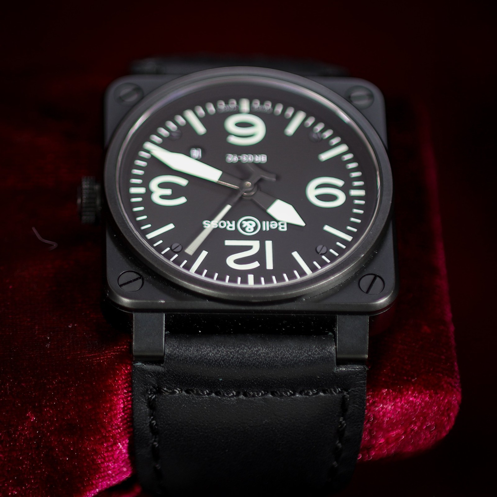Bell & Ross BR03-92-S Matte Black Automatic 42MM Full Set