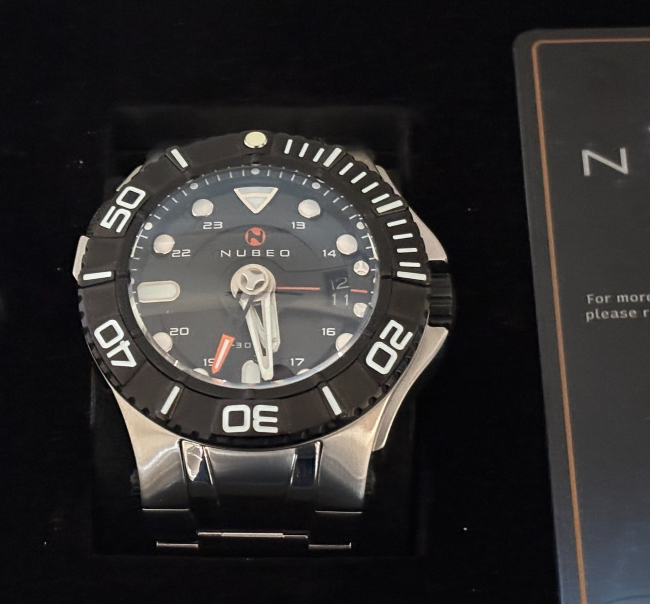 Nubeo Skylab Automatic Limited Edition Watch. Indigo. NB-6083-0H