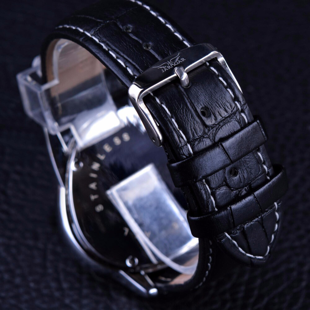 JARAGAR Geometric Triangle Men’s Sports Watch Automatic Mechanical Wrist Watches