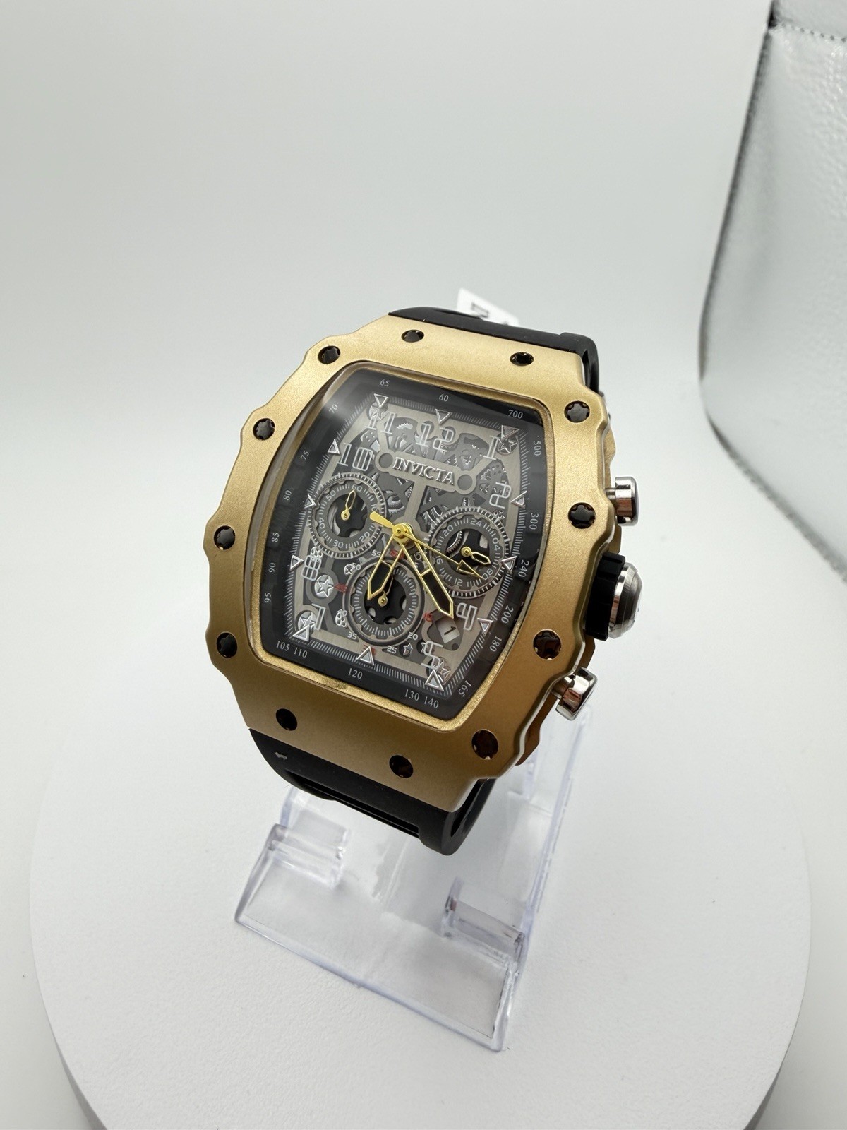 Invicta Cobra Kai Nitro Gen 69698 Men’s Chronograph Watch Gold Black 43mm