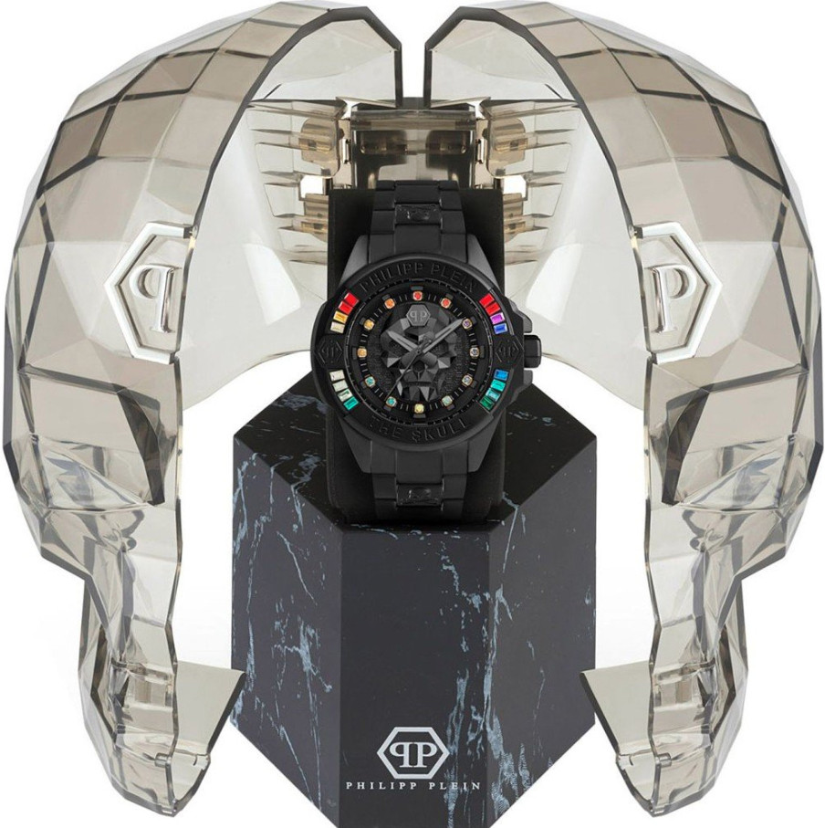 Philipp Plein The $kull Multicolor Stones Black Men’s Watch PWNAA0522