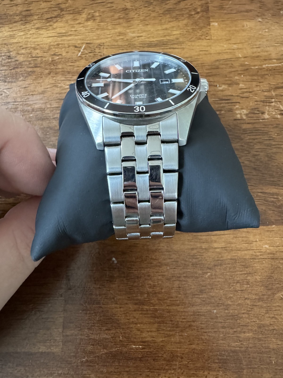 Citizen Men’s Quartz Stainless Steel Black Dial Watch – BI5050-54E
