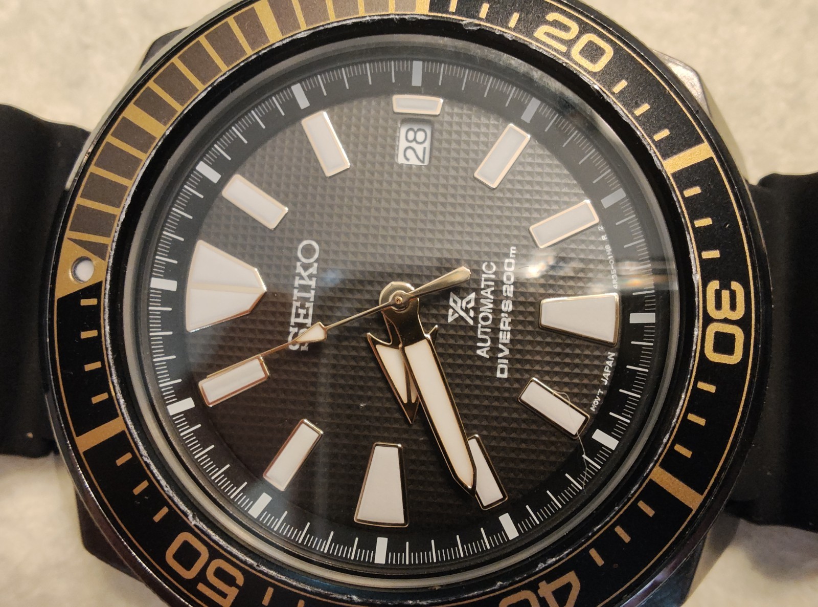 Seiko Prospex Samurai Men’s Black Watch – 4r35-01v0 – With Extra Band