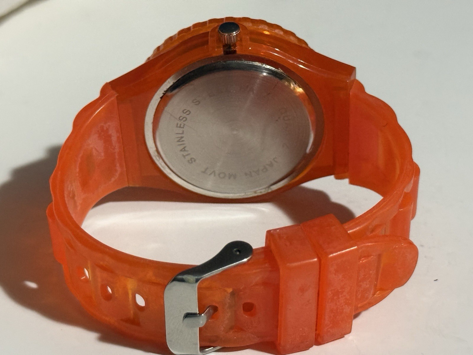Orange Silicone Wrist Watch