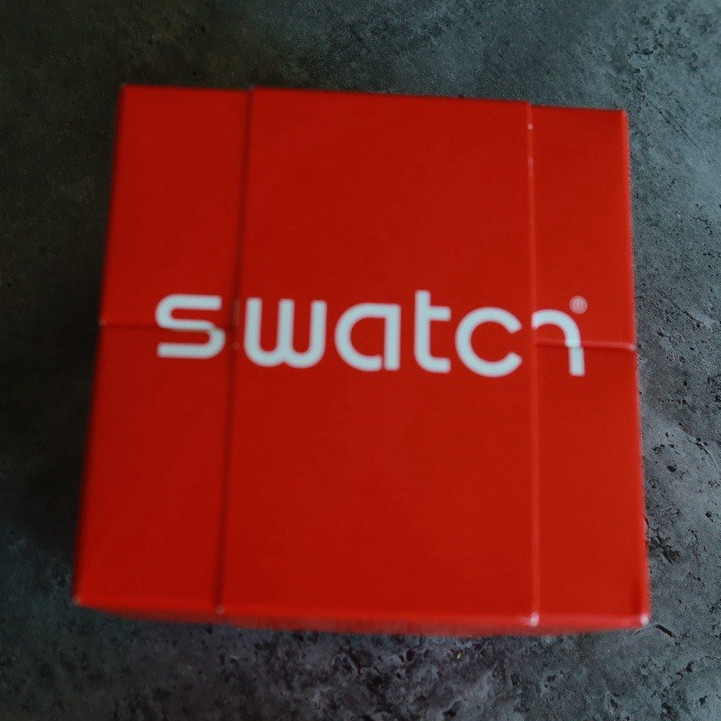 Brand New Swatch Wristwatch Quartz Two-Tone Dial Date Stainless Steel