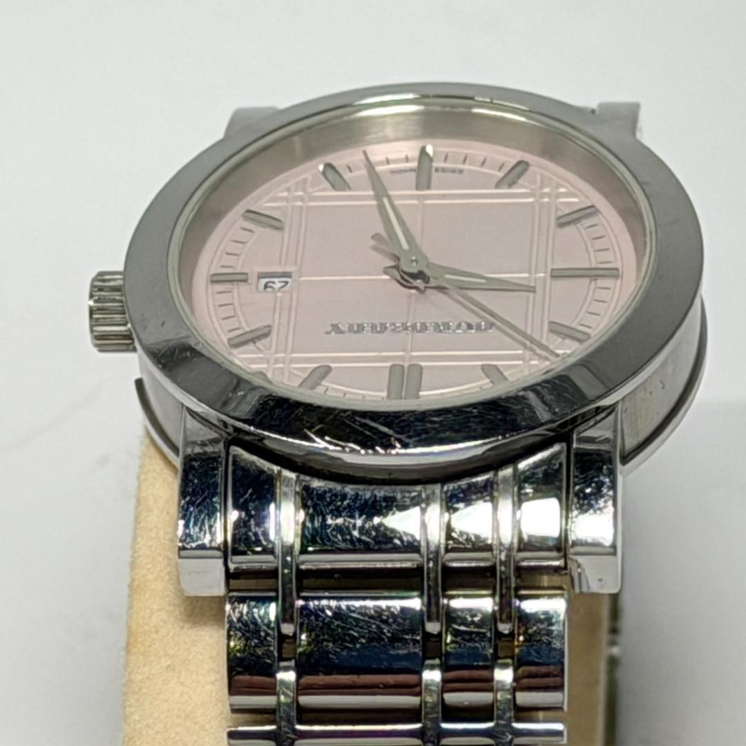 Burberry BU1363 Heritage Nova Check Pink Dial Date