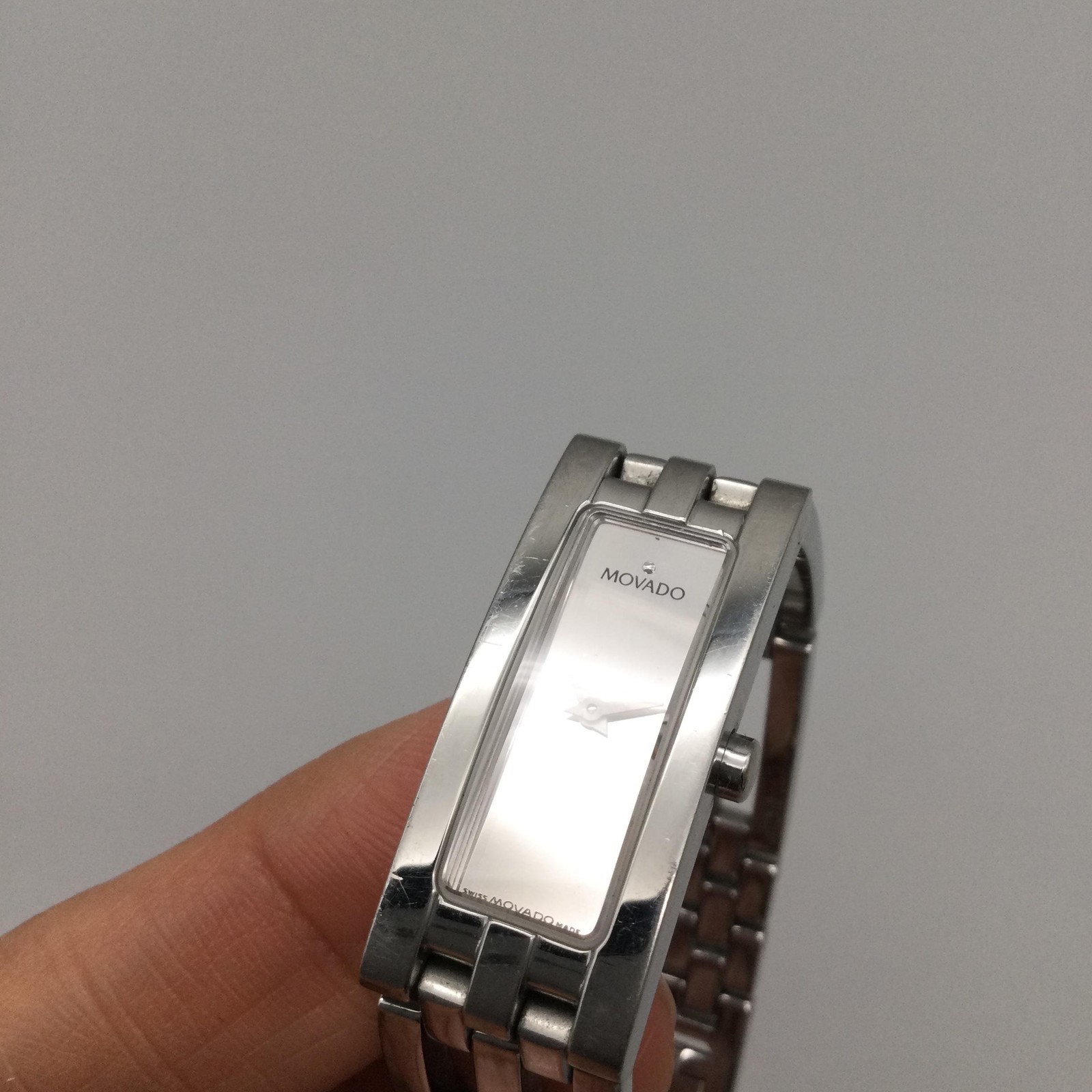 Movado Esperanza Womens Watch 14mm Stainless Steel Sapphire New Battery 6″