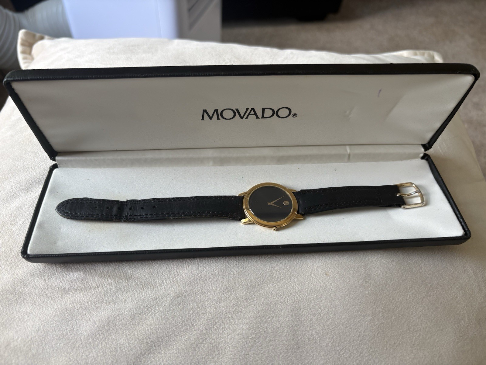 Movado Watch Comes with Case In Good Condition with Original Box