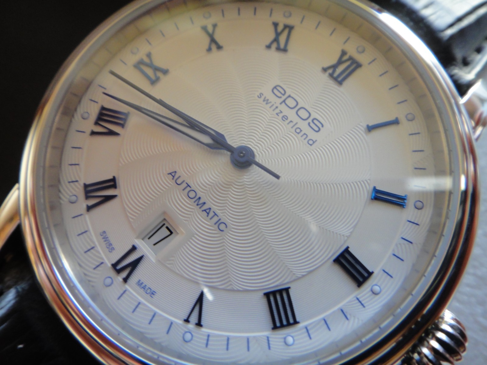 epos Emotion Mechanical Guilloche Dial Swiss Dress Ø41mm White 3390 ETA 2892-A2