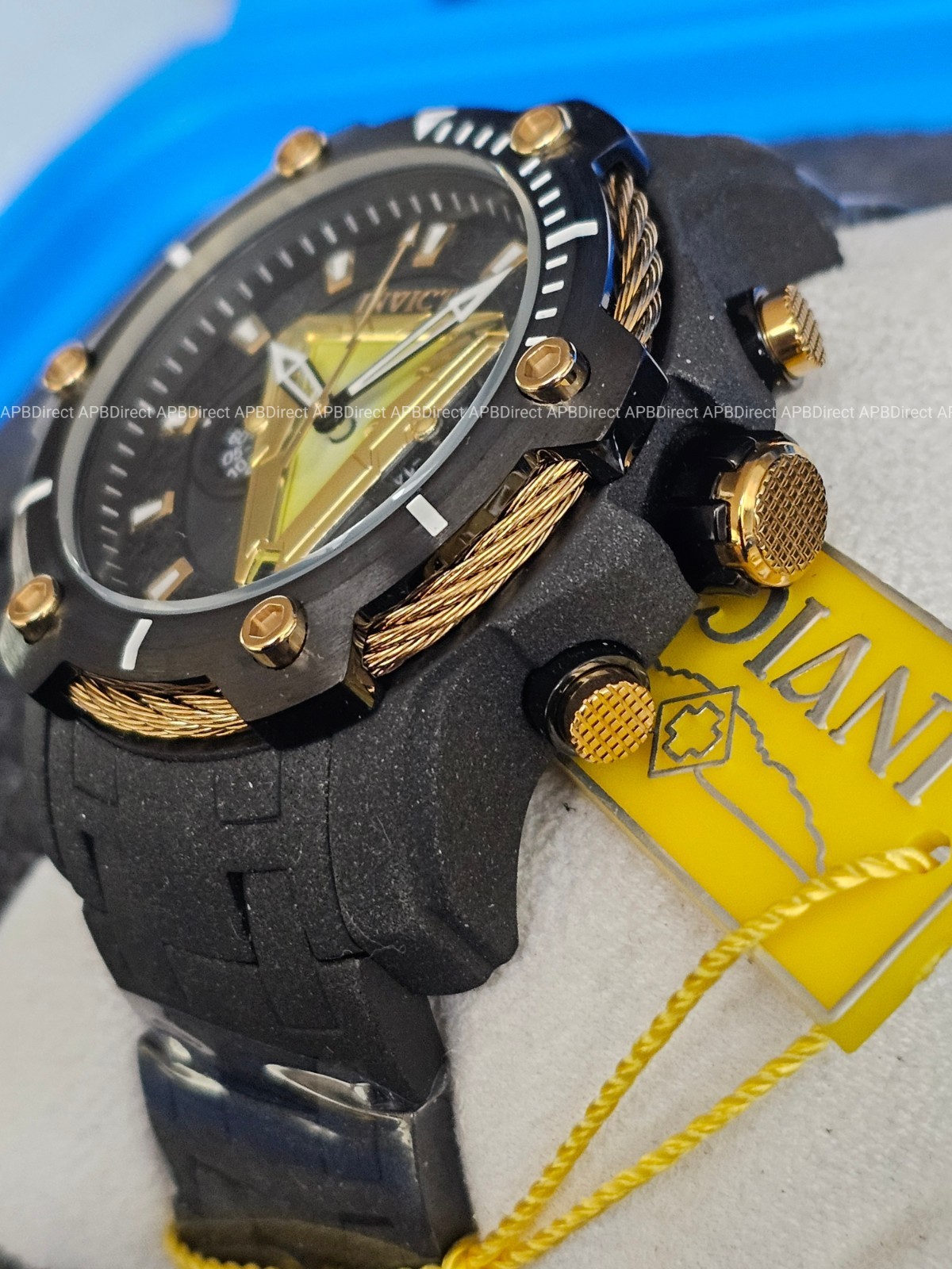 Invicta – DC Comics #127 BLACK ADAM – SAND BLASTED – Limited Ed – mens watch