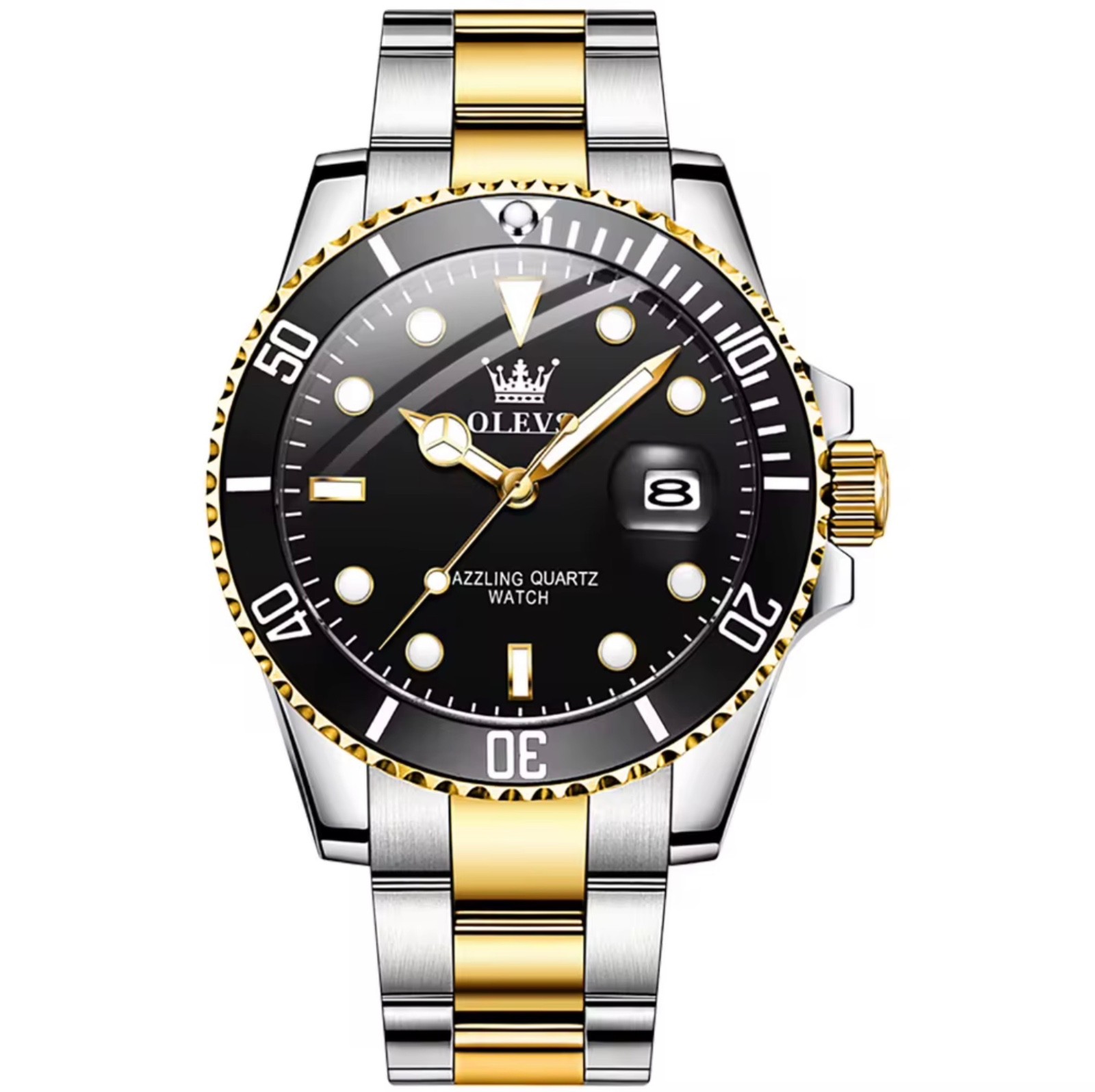 Olevs mens watch quartz Date window waterproof great Gift Idea