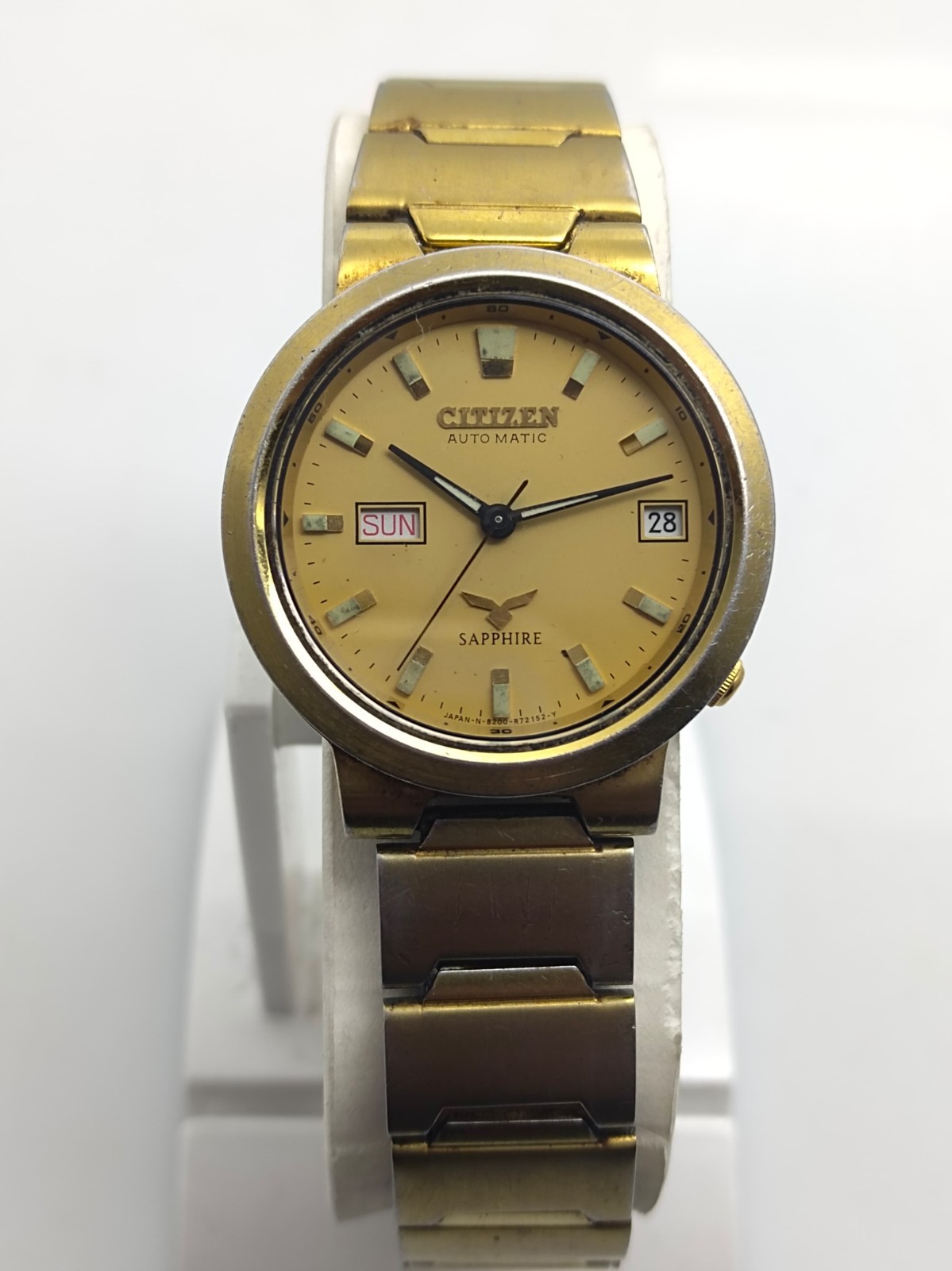 Lot of 2 Citizen Vintage Automatic Day/Date Men’s ss Japan Made Wrist Watches