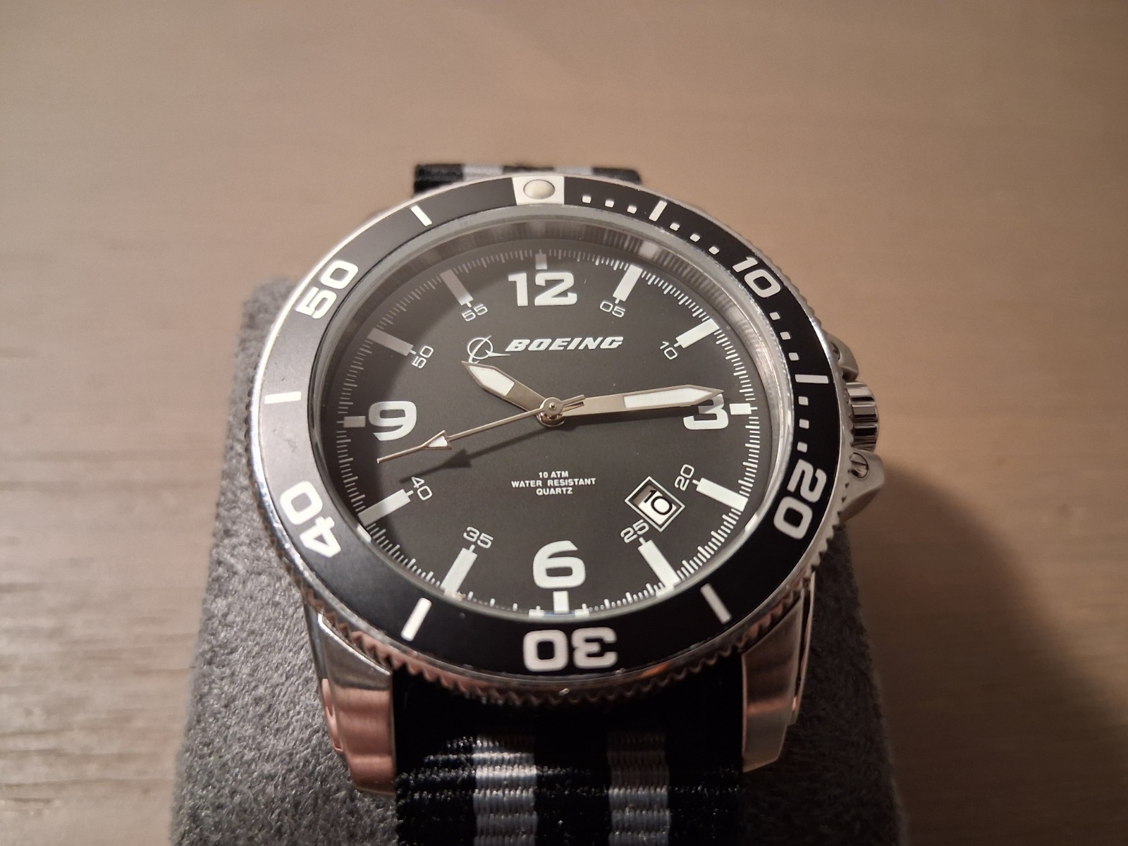 Boeing Dive Style Watch With Nato Strap 42mm Case 22mm Lug To Lug