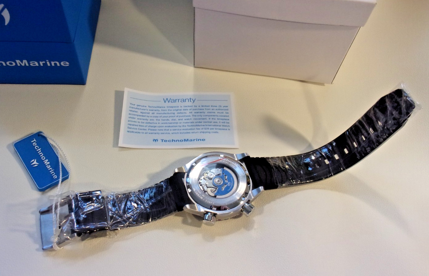 TechnoMarine automatic dual zone. Rotating inner ring. NH70A. 45mm. New in box.