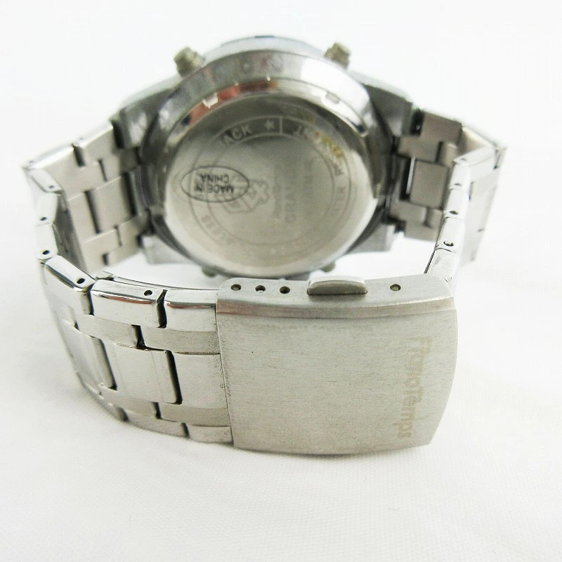 [A1R] Used Franc Temps Grande Chronograph Watch Black Dial Black Quartz [v3p]