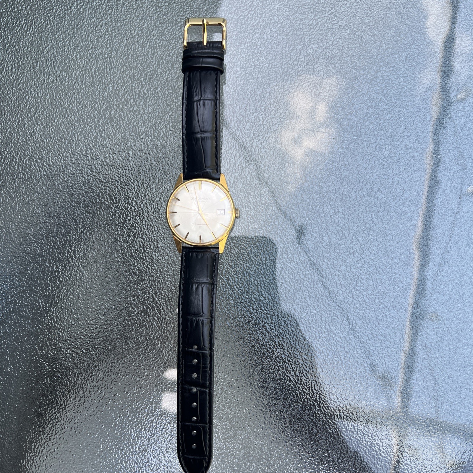 Vintage Seiko Sportsman Diashock Calendar 6602-1190 Mechanical Manual 34mm