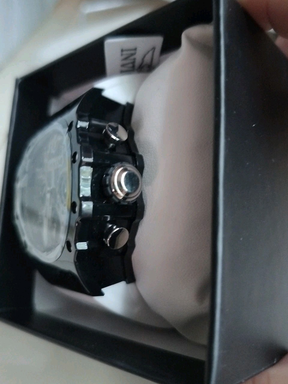 $279 Invicta Racing Vaulthan Men Black White 44mm Quartz Watch 69675 New In Box