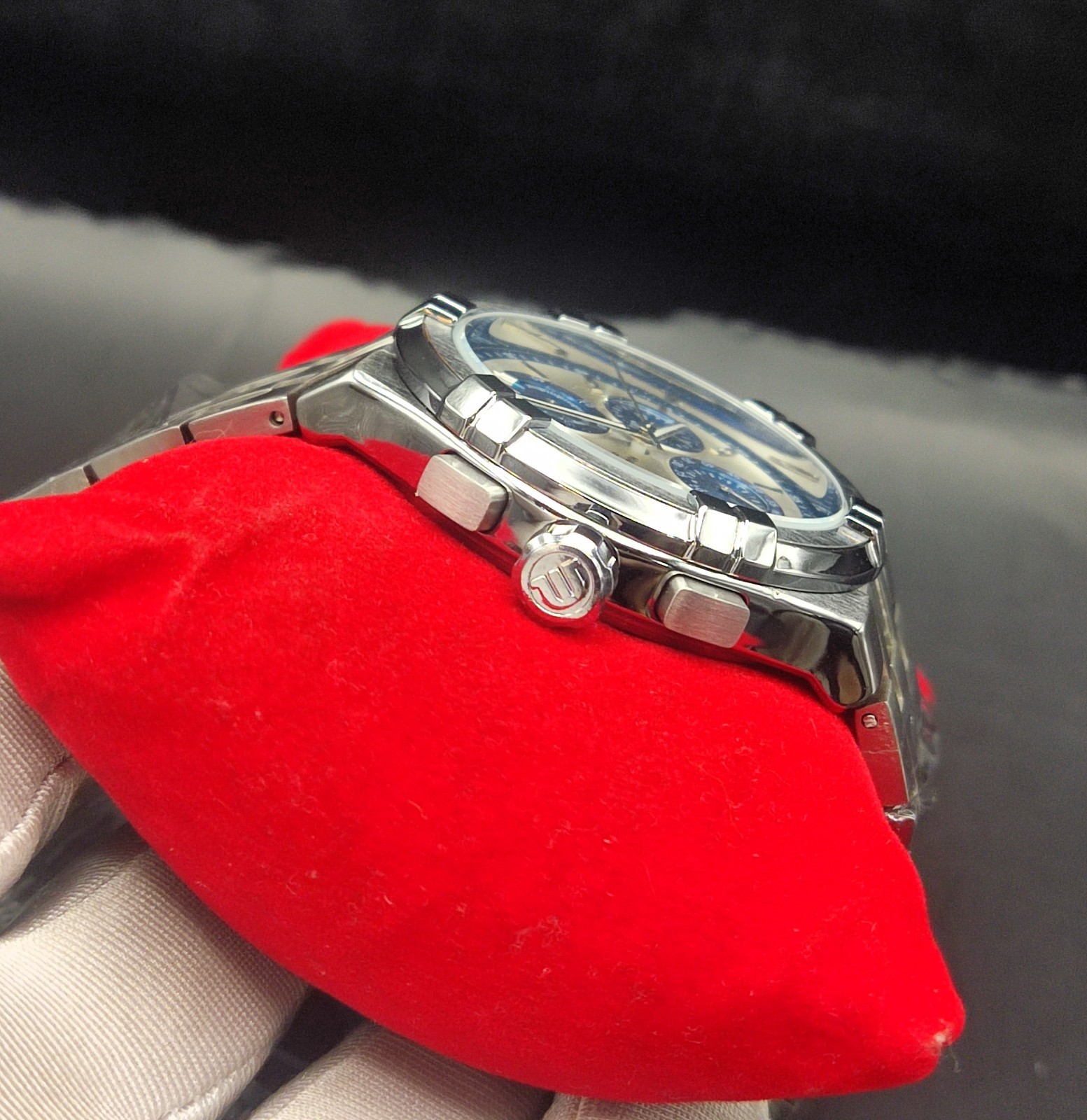 #Refurbished Maurice Lacroix Chronograph Silver Dial Analog Men’s Wrist Watch