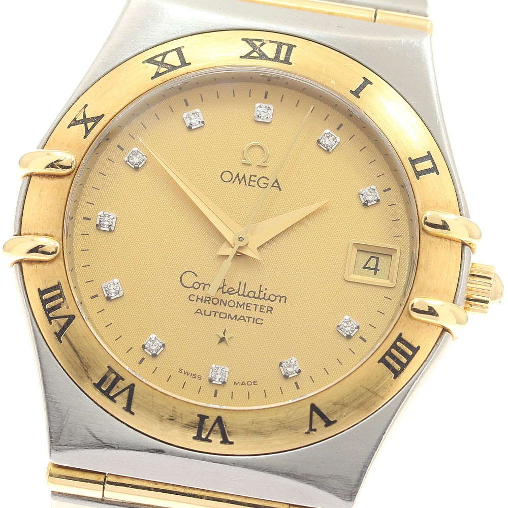 OMEGA Constellation 1202.15 YG2 tone 11P diamond full bar Automatic Men’s_947225