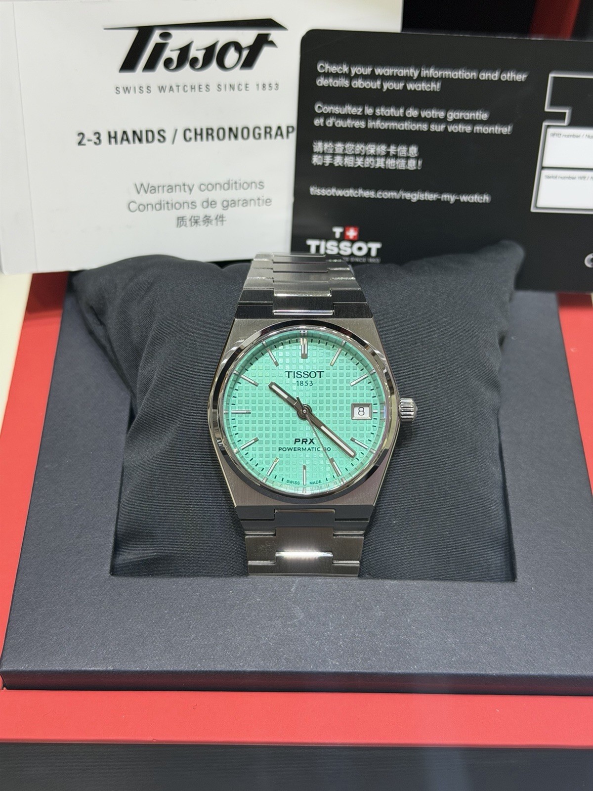 New Tissot PRX Powermatic 80 Mint Green Women’s 35MM Watch T137.207.11.091.01