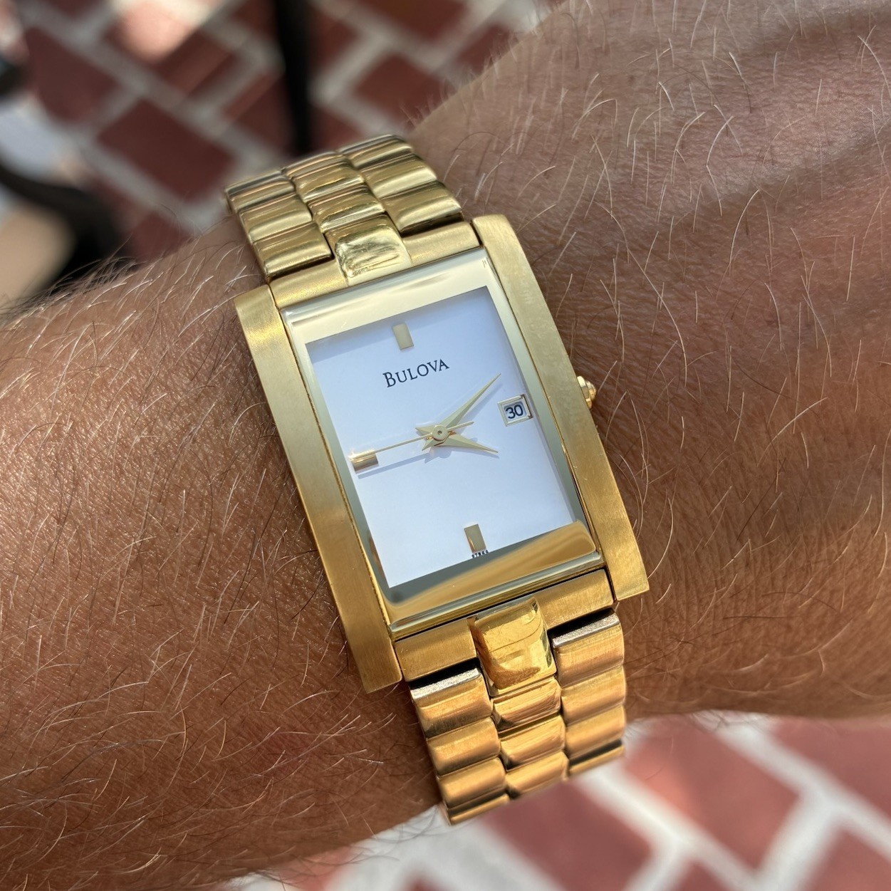 BEAUTIFUL Bulova Men’s Tank Watch – READ Description