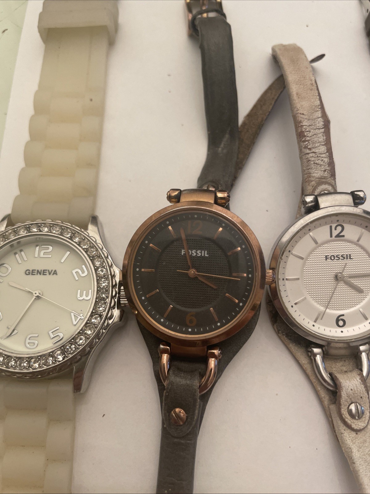 Geneva, Fossil, Massini, Doc-Tock,CC Watch Lot Of 6