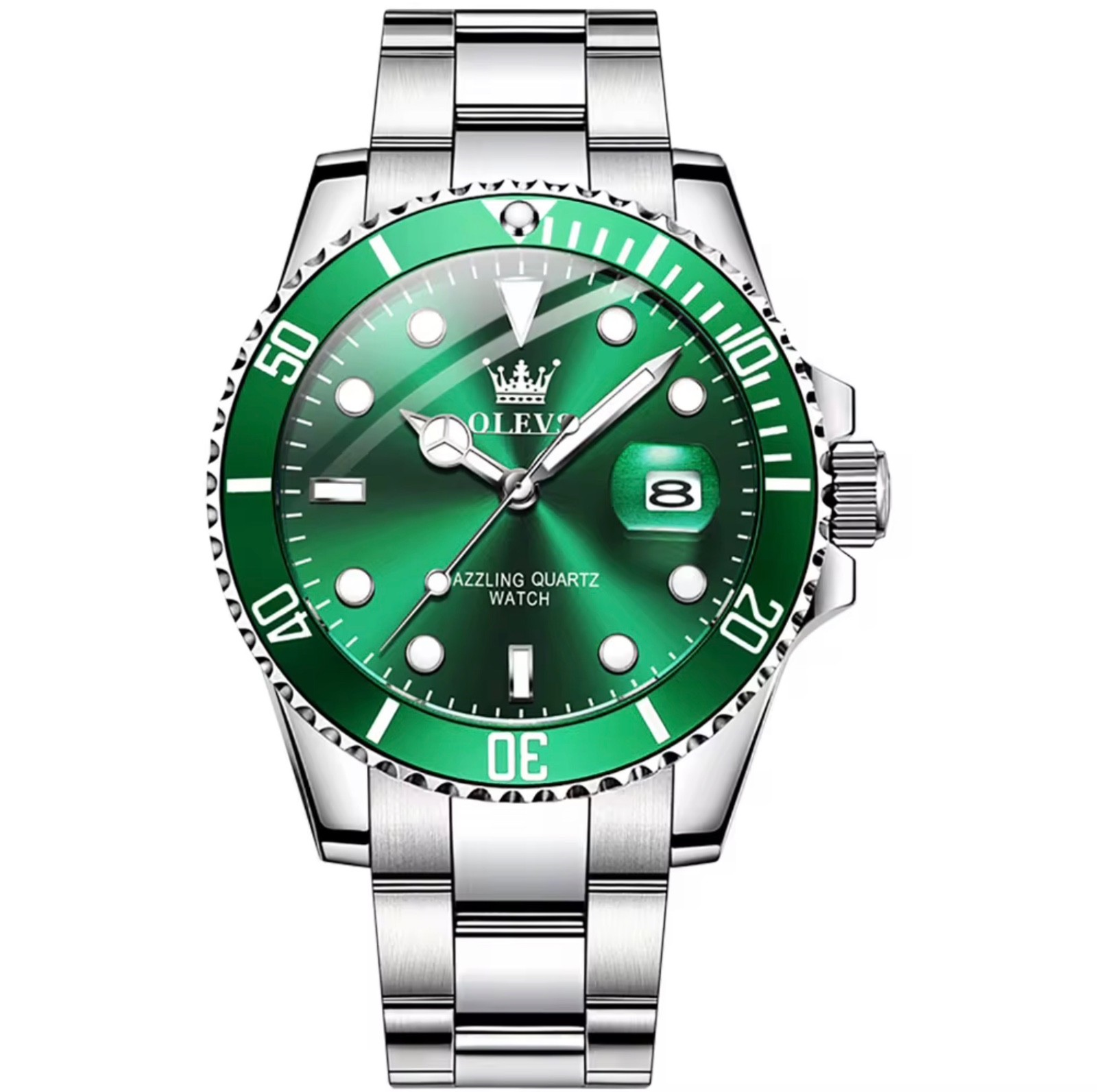 Olevs mens watch quartz Date window waterproof great Gift Idea